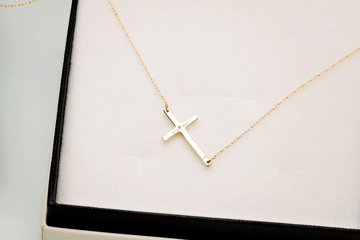 Emaga Złoty naszyjnik NZX4343